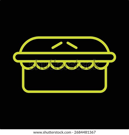 Applepie trendy beautiful green design useful creative vector Illustration art colorful background.eps