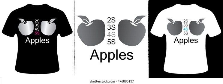 Apples bra T-Shirt Design
