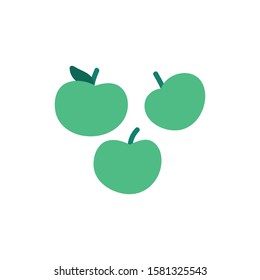 apples doodle icon, vector illustration