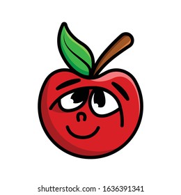Apple's expression was angry, strange, hesitant