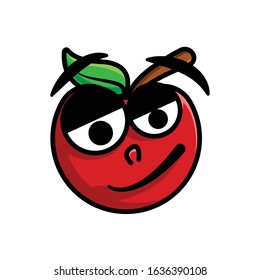 Apple's expression was sleepy, disappointed, sad