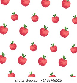apples fresh fruits pattern background