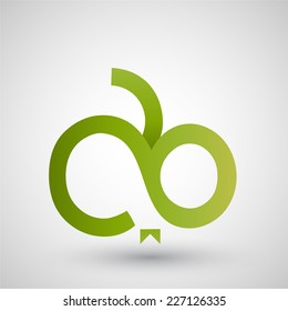 Apples green icon.