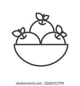 Apples icon isolated on a white background