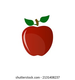 apples icon on a white background, vector illustration