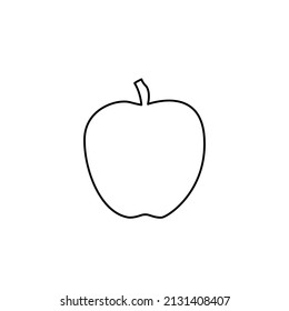 icono de manzanas en fondo blanco, ilustración vectorial