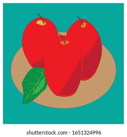 Äpfel, Illustrationen von Äpfeln, die einzigartig und lustig sind