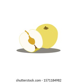 apples isolate on white background.