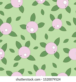 Apples with leaves. Fruit background. Decorative image. Vector illustration.