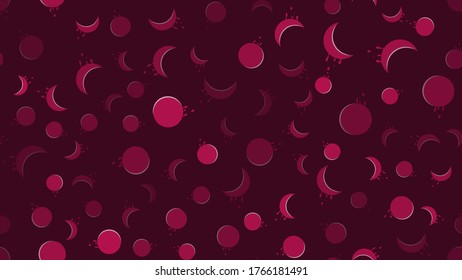 Äpfel auf rosafarbenem Hintergrund. Nahtlose Illustration. Hintergrund. Die Äpfel