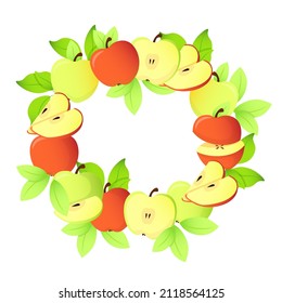 Apples and pears in a circle