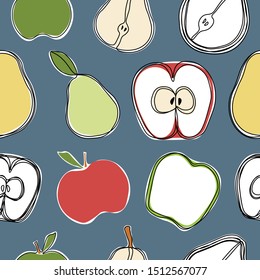 Apples & Pears Pattern Tile