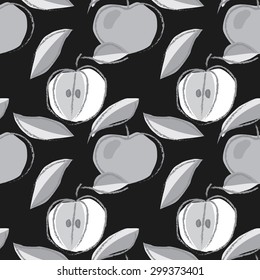 Apples seamless pattern