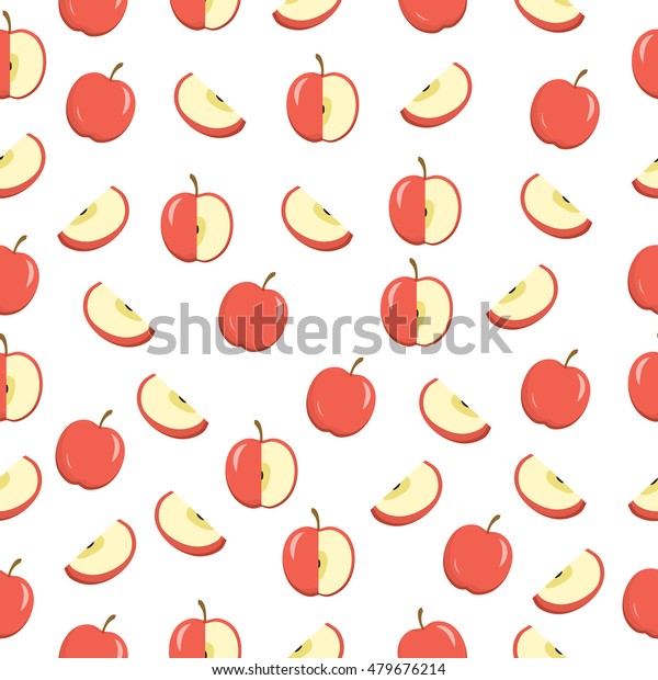 Apples Seamless Texture Apple Background Wallpaper Royalty