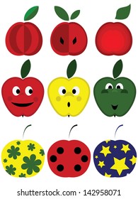 Apples set.