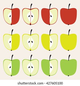 an apples set