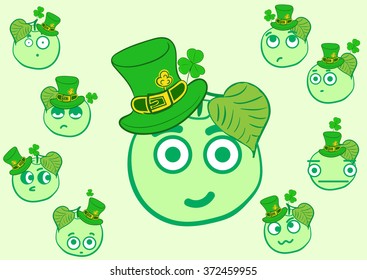 Apples of a St. Patrick's Day