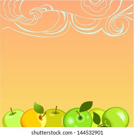 apples with sunrise