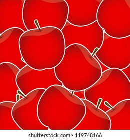 Apples sweet background vector illustration