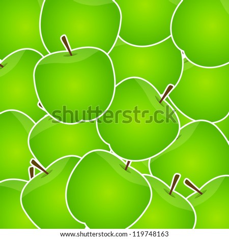 Apples sweet background vector illustration