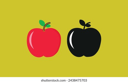 Ilustración de archivo vectorial de manzanas para uso comercial.