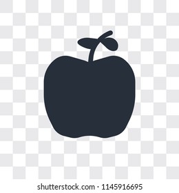 Apples vector icon isolated on transparent background, Apples logo concept