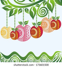 Apples vector illustration