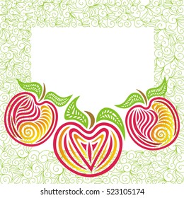 Apples. Vector illustration.