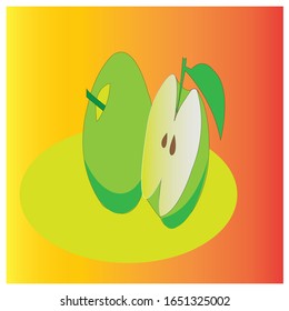 Apples vector, illustrations of apples that are unique and funny