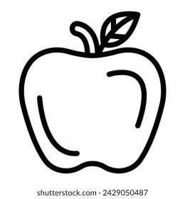 Apples Vector Line Icon Design