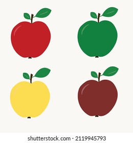 apples vitamins fruits healthy red yellow green