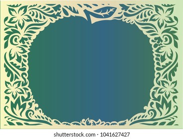 An apple-shaped frame with space for your text