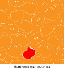 Apples.vector image.of wallpaper