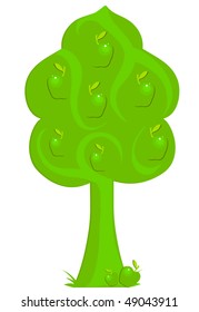 Apple-tree. vector illustration.