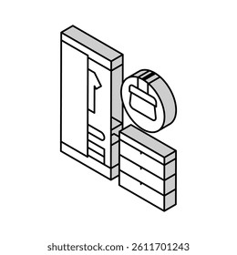appliance cleaning isometric icon vector. appliance cleaning sign. isolated symbol illustration