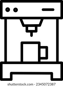 Appliance Coffee Machine Outline Icon