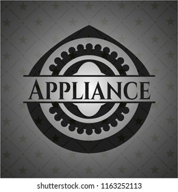 Appliance dark emblem. Retro