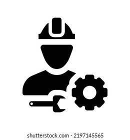 Appliance, Engineer, Machinist Icon. Black Vector Graphics.