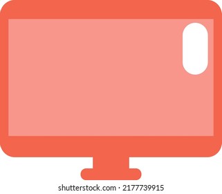 Appliance Flatscreen Tv , Illustration, Vector On A White Background.