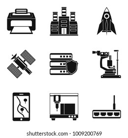 Appliance icons set. Simple set of 9 appliance vector icons for web isolated on white background
