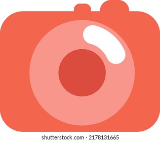 Cámara fotográfica de dispositivo, ilustración, vector sobre fondo blanco.
