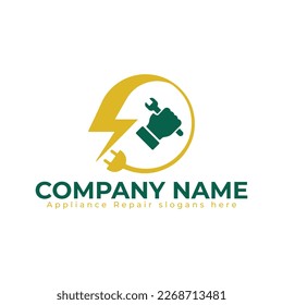 appliance repair logo in vector