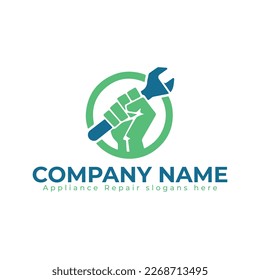 appliance repair logo in vector