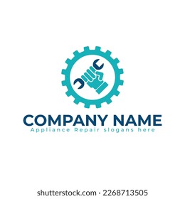 appliance repair logo in vector