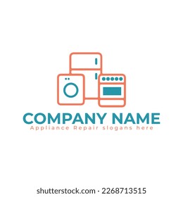 appliance repair logo in vector