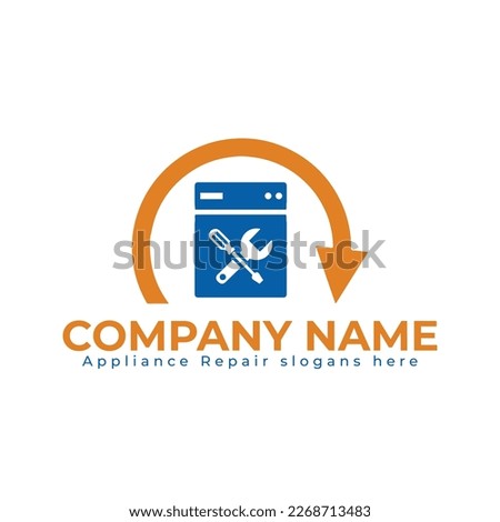 appliance repair logo in vector