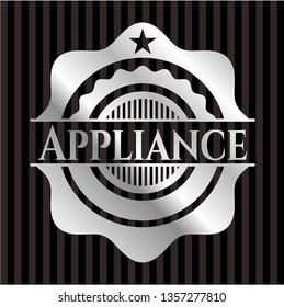 Appliance silver shiny emblem