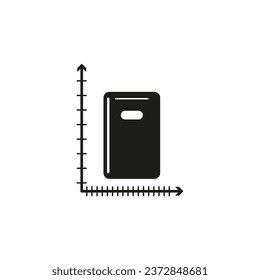 Appliance size icon. Vector illustration. EPS 10.