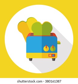 appliance toaster flat icon