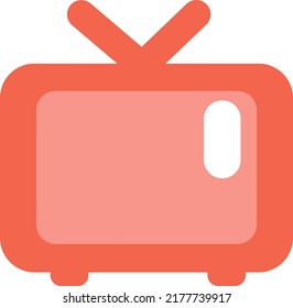 Appliance tv, illustration, vector on a white background.